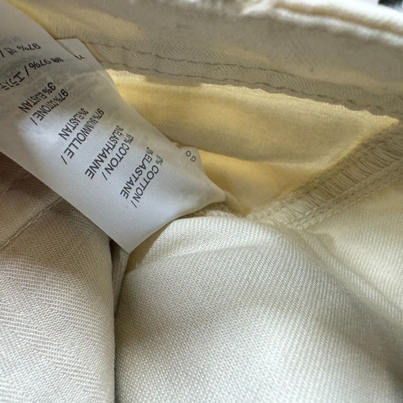 J Crew Womens Canvas Stretch Short NEW Zip Pocket Ivory Sz 16 36x6 High Rise - Picture 11 of 13